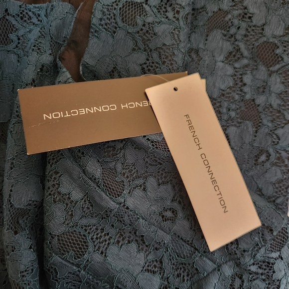 NWT French Connection Green Lace Dress - Picture 2 of 4